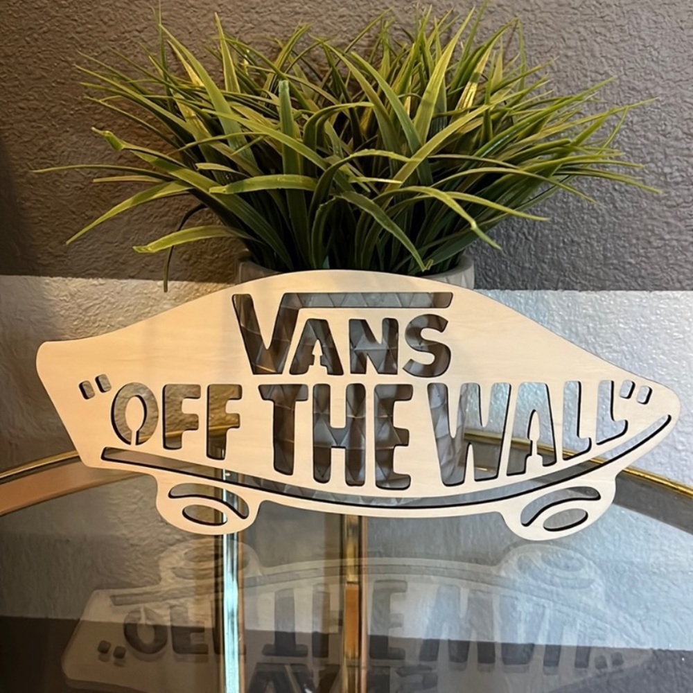 Vans Family Reward wood sign. Skateboard/wood. NWT